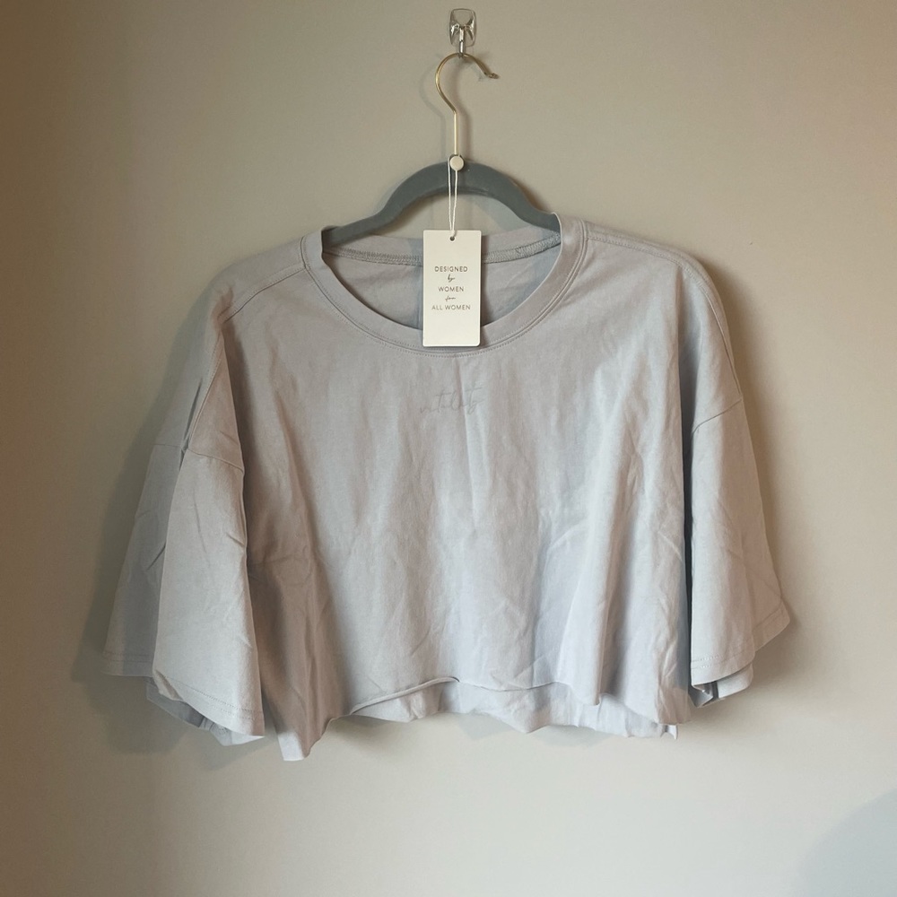 Vitality cropped oversized tee